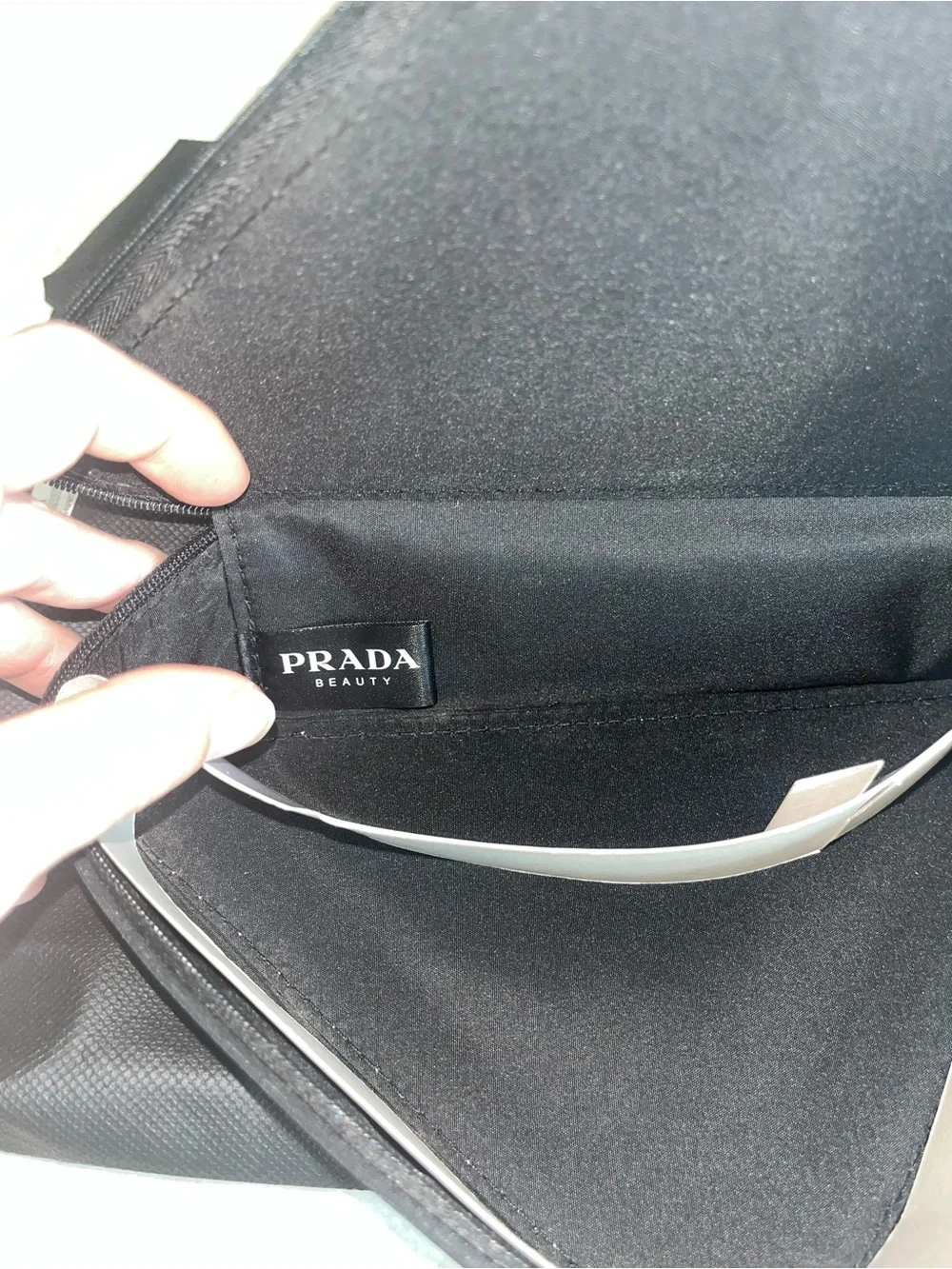 Prada Pink Triangle Cosmetic Case